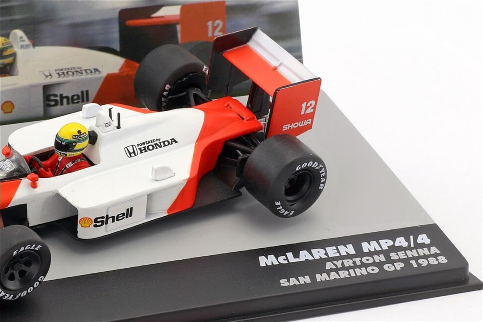 Amazon | スケール車 1:43 セナ マクラーレン MP4/4#12 1988